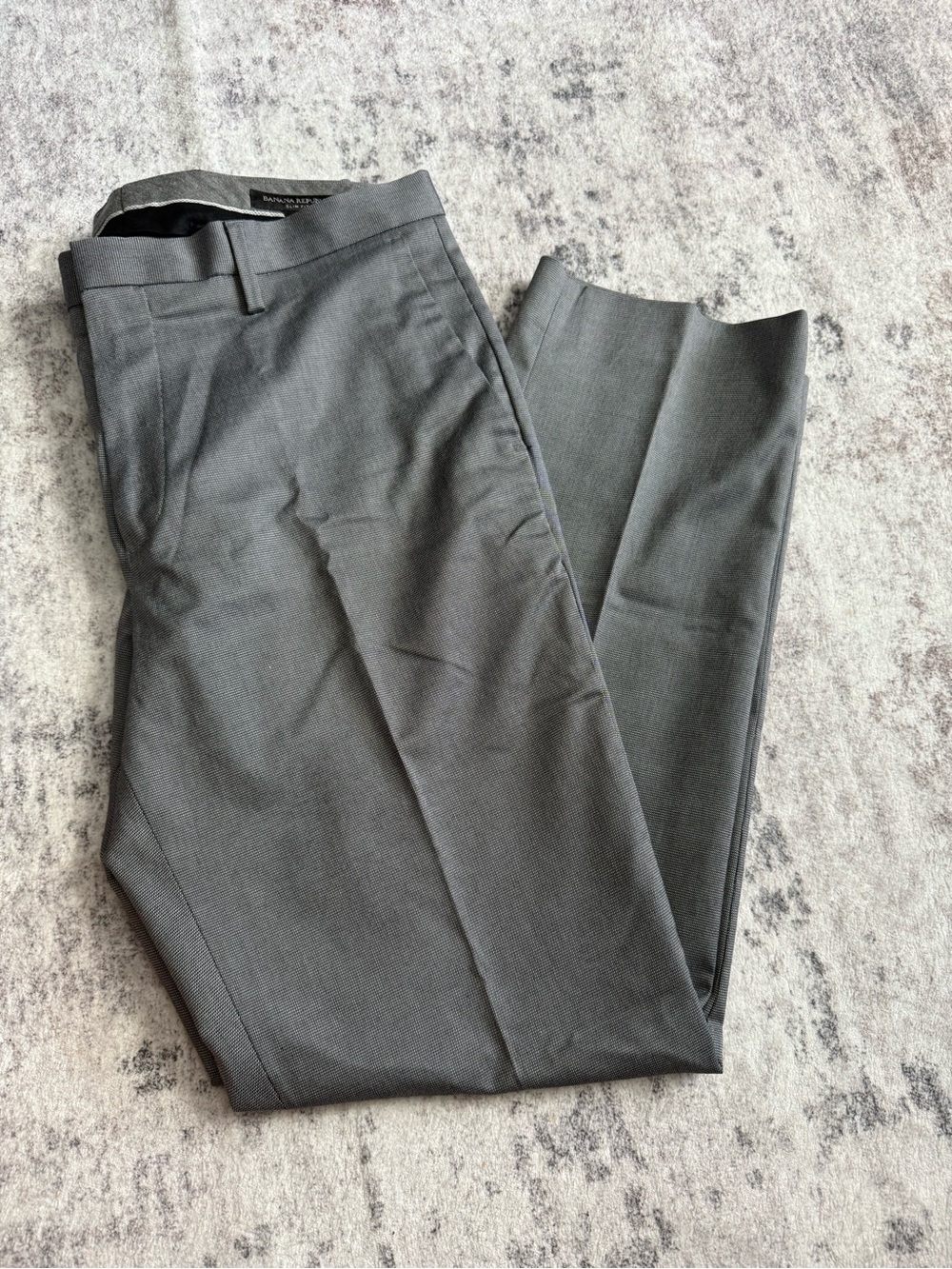 Banana Republic Slim Fit Gray Dress Pants